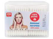 Care point.  Палочки ватные 200 (банка)