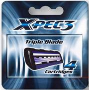 Кассеты XPEC3 (3 лезв. ) TRX-40 4шт.  (slalom)