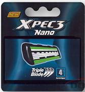 Кассеты XPEC3 Nano (3 лезв. ) TRXN-40 4шт.  (slalom)