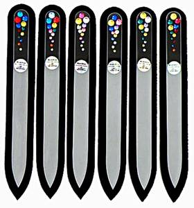 Пилочка стекло 13,5см.  Шарики (пр. ) SW-12кр.